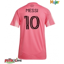 Camiseta Inter Miami Lionel Messi #10 Primera Equipación para mujer 2025-26 manga corta